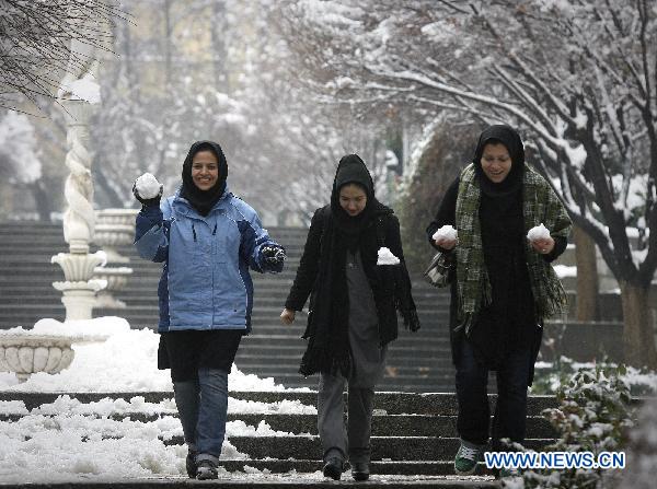 First snowfall hits Tehran