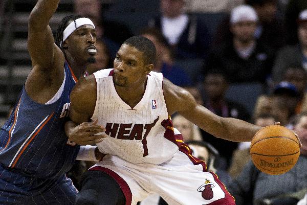 NBA: Heat drops Bobcats 109-97 for 5th straight win