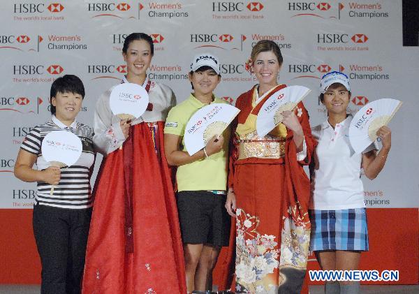 Golf stars promote HSBC Women's Golf Champions in Singapore
