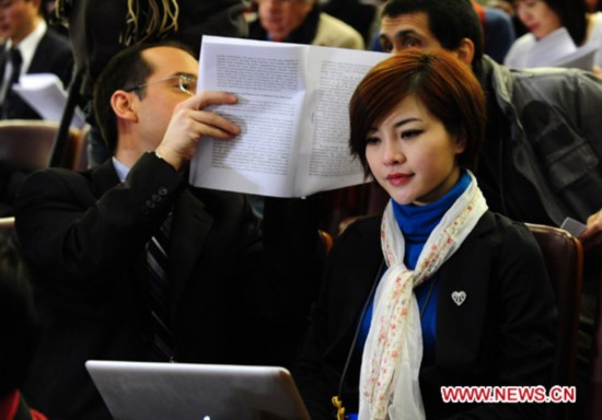 Journalists busy reporting NPC session