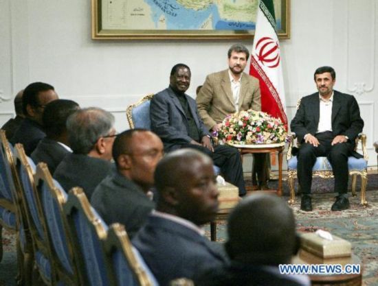 Iranian president meets Kenyan PM in Tehran
