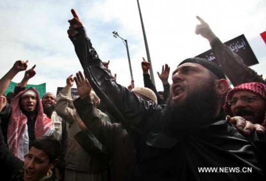 Over 400 Islamists protest in Amman, Jordan