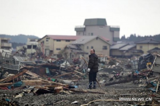 Situation after quake and tsunami in Miyagi, Japan