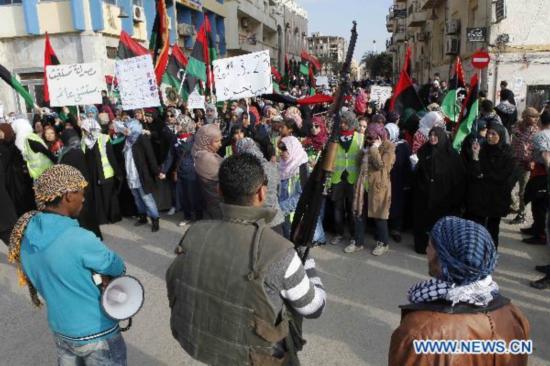 Anti-Gaddafi rally staged in Benghazi