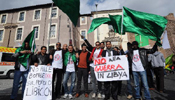 Libyans in Rome protest against military intervention in Libya
