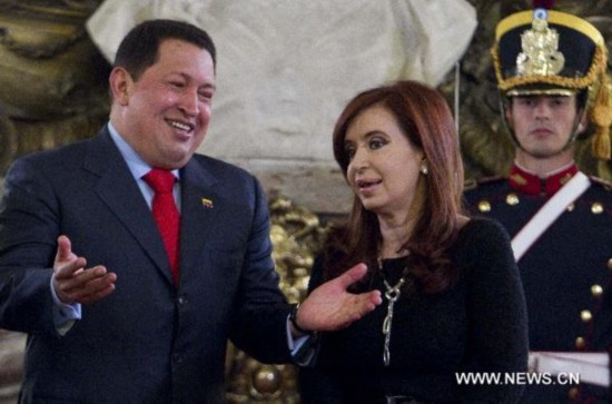 Venezuelan president meets with Argentinian counterpart