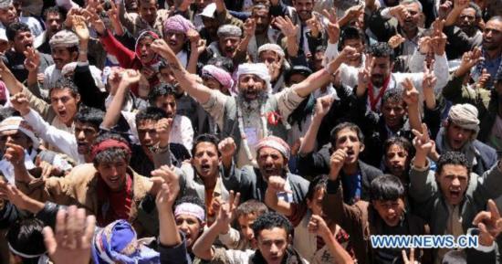 Protesters stage rally against President Saleh in Yemen