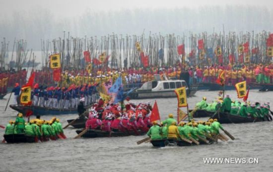 Water temple fair celebrates Wetland Eco-tourism Festival in E China