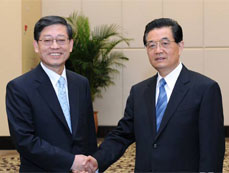 Chinese president meets ROK prime minister in Sanya