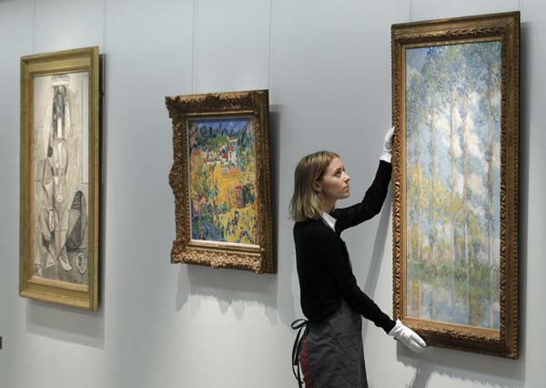 Highlights of masterpieces at Christie's auction house in London