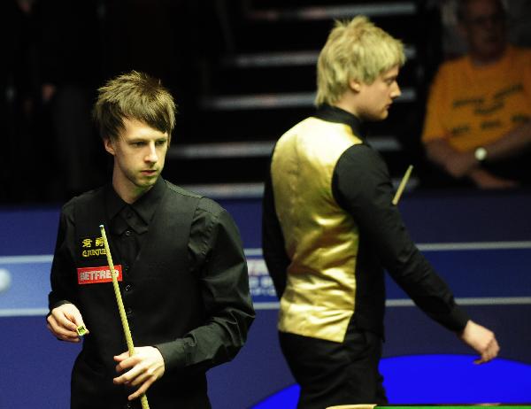 Defending champion Robertson ousted from first round at Snooker World Championships