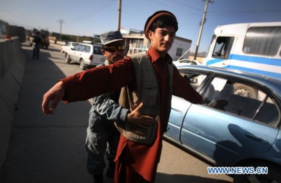 Afghan police tighten security checks