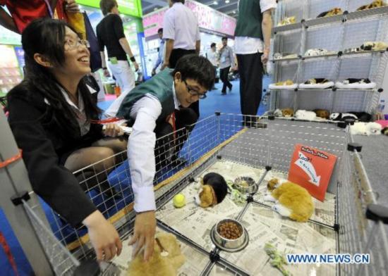 Breathing toys displayed at 109th Canton Fair