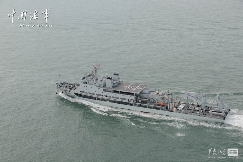 A joint taskforce of the North Sea Fleet of the Navy of the Chinese People's Liberation Army (PLA) consisting of seven ships including the "Harbin" guided-missile destroyer and the "Shijiazhuang" guided-missile destroyer conducted a routine high-sea training in the western Pacific Ocean in early and mid October 2012. (China Military Online/Qian Xiaohu and Wang Changsong)