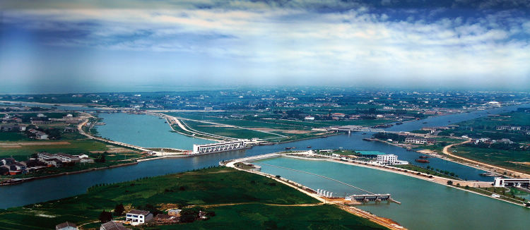 Wangting Water Control Project (People's Daily Online/Jiang Jianhua)