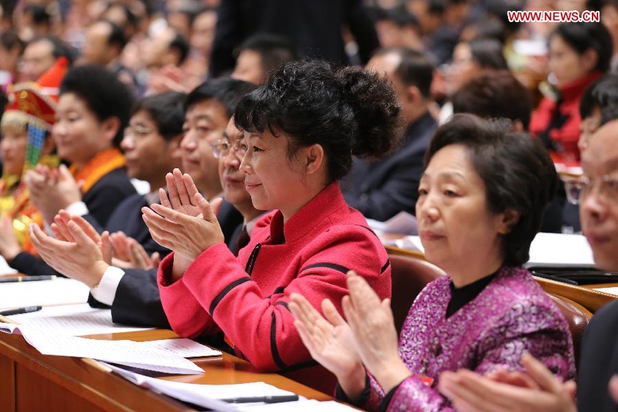 Delegates applaud during the opening ceremony of the 18th National Congress of the Communist Party of China (CPC) at the Great Hall of the People in Beijing, capital of China, Nov. 8, 2012. The 18th CPC National Congress opened in Beijing on Thursday. (Xinhua/Yao Dawei)