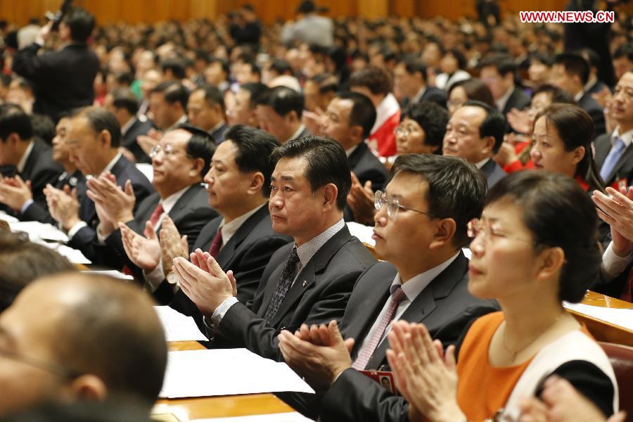 The 18th National Congress of the Communist Party of China (CPC) opened at the Great Hall of the People in Beijing, capital of China, Nov. 8, 2012. (Xinhua/Ju Peng)