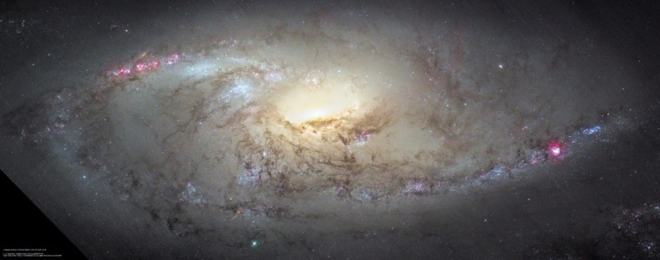 M106 Close Up. Close to the Great Bear (Ursa Major) and surrounded by the stars of the Hunting Dogs (Canes Venatici), this celestial wonder was discovered in 1781 by the metric French astronomer Pierre Mechain. (Photo/ NASA)