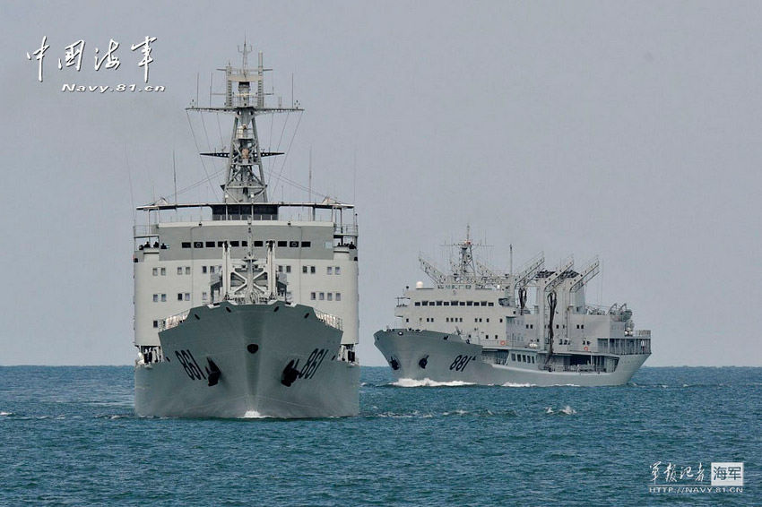 A joint taskforce of the North Sea Fleet of the Navy of the Chinese People's Liberation  Army (PLA) consisting of seven ships including the "Harbin" guided-missile destroyer and the  "Shijiazhuang" guided-missile destroyer conducted a routine high-sea training in the western  Pacific Ocean in early and mid October 2012. (China Military Online/Qian Xiaohu and Wang  Changsong)