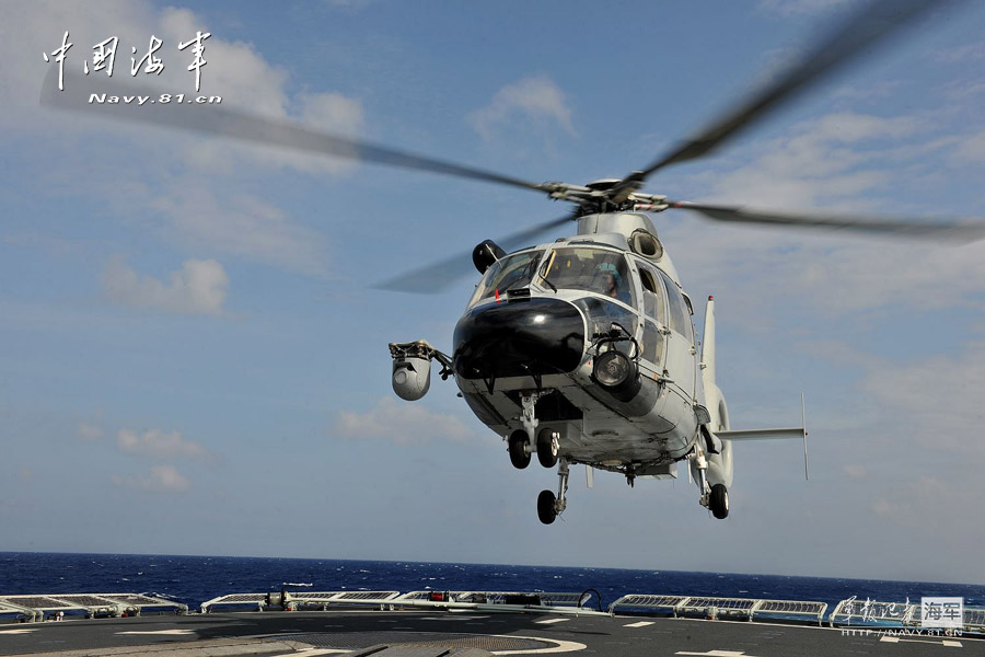 Chinese navy releases photographs about its large scale military exercise in the Pacific.  (China Military Online)