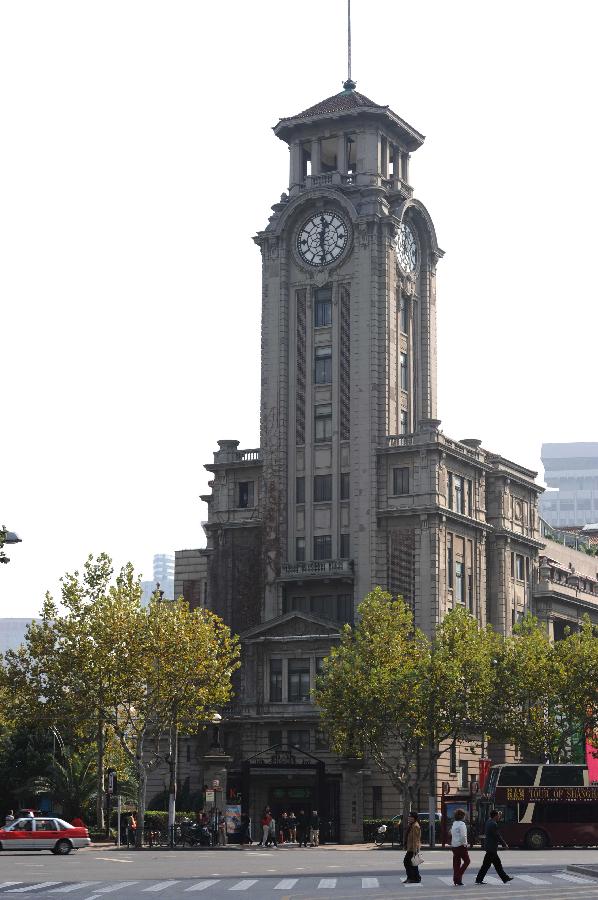 Photo taken on Nov. 11, 2012 shows the exterior of the former site of Shanghai Art Museum in east China's Shanghai Municipality, Nov. 11, 2012.