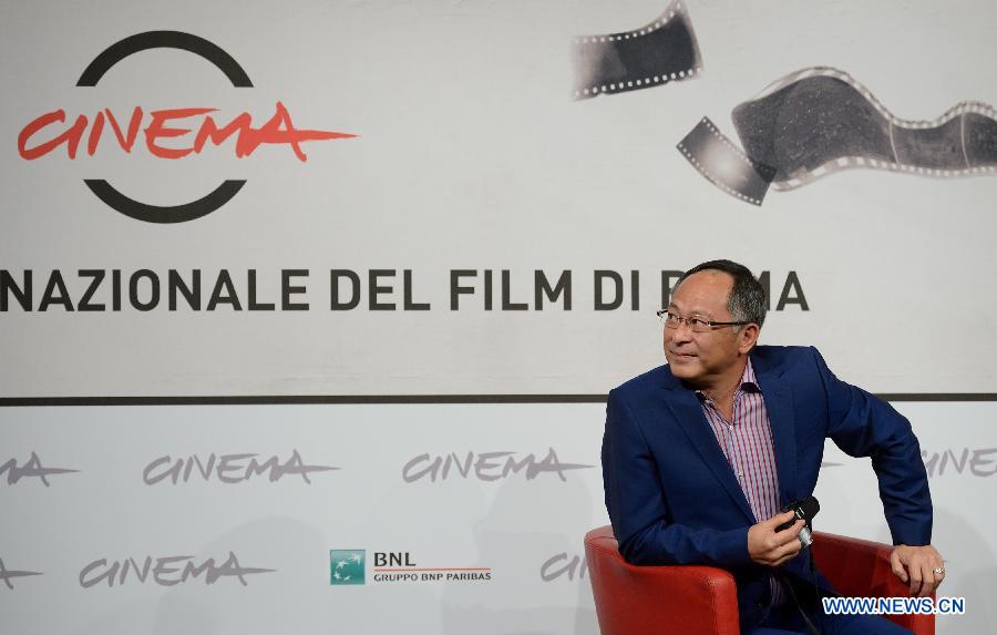 Director Johnnie To poses at the photo-call of the film "Drug War" at the 7th Rome Film Festival in Rome, capital of Italy, on Nov. 15, 2012. (Xinhua/Wang Qingqin)