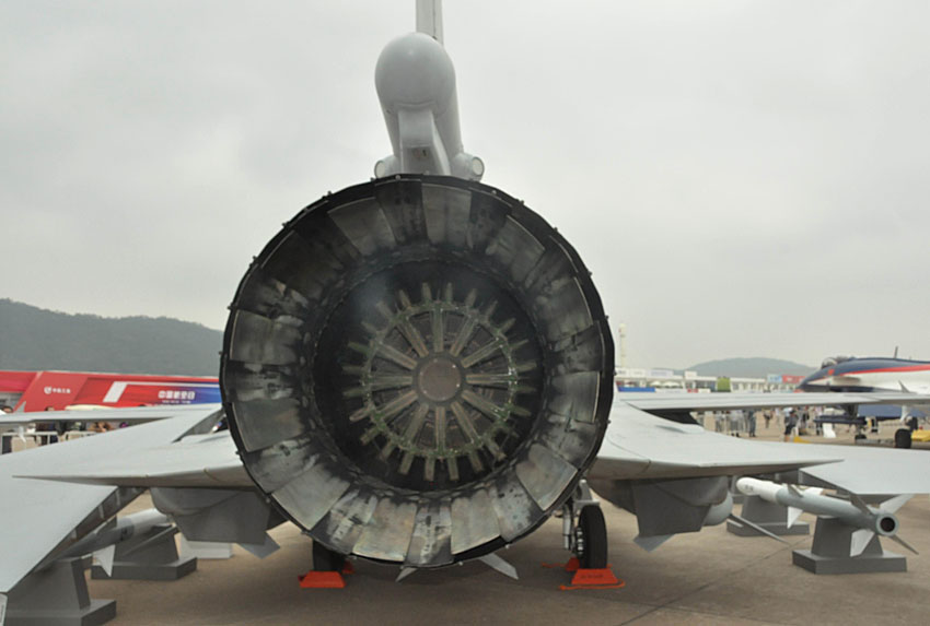 A JF-17 fighter jet is on display at Airshow China 2012 in Zhuhai, south China's Guangdong province. The JF-17 is jointly developed and produced by China National Aero-Technology Import and Export Corporation (CATIC) and Pakistan Air Force. (People's Daily Online/ Zhai Zhuanli)