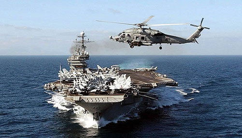 Aircraft carriers gain clout in naval power