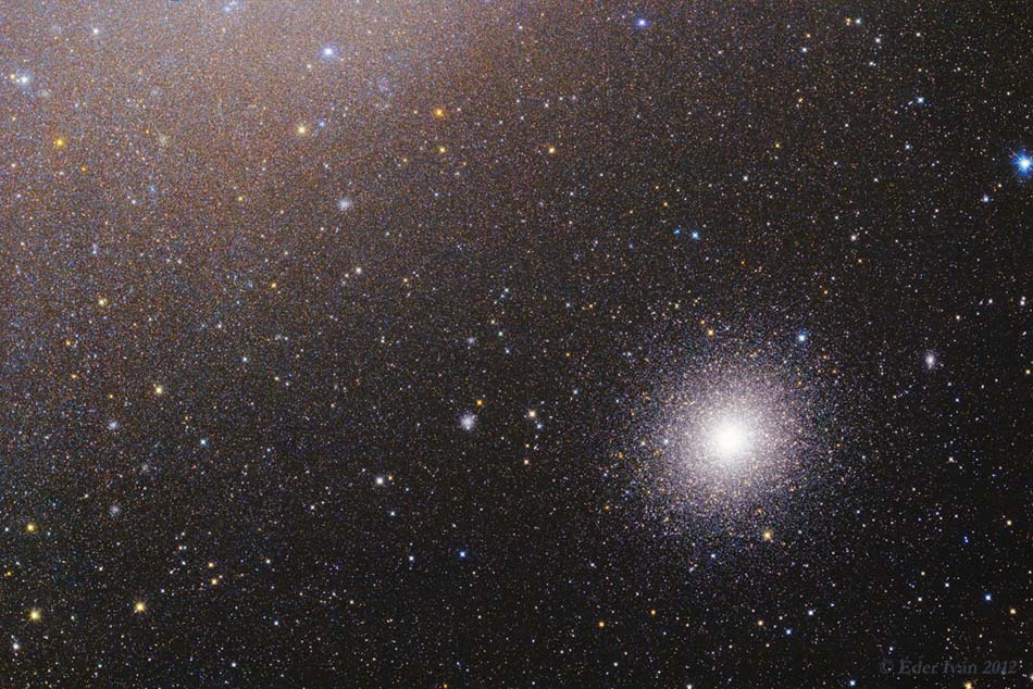 47 Tuc Near the Small Magellanic Cloud. Globular star cluster 47 Tucanae is a jewel of the southern sky. Also known as NGC 104, it roams the halo of our Milky Way Galaxy along with around 200 other globular star clusters. (Photo/ NASA)