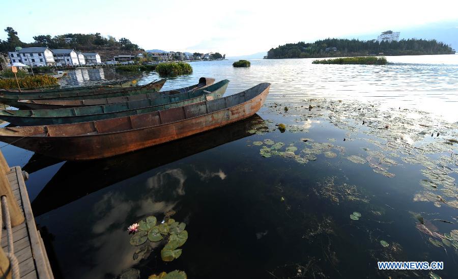 Photo taken on Dec. 11, 2012 shows the beautiful scenery of Shuanglang County in Dali, southwest China's Yunnan Province. (Xinhua/Qin Qing)