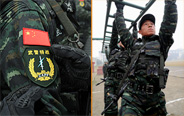 Special operation members in new combat uniforms