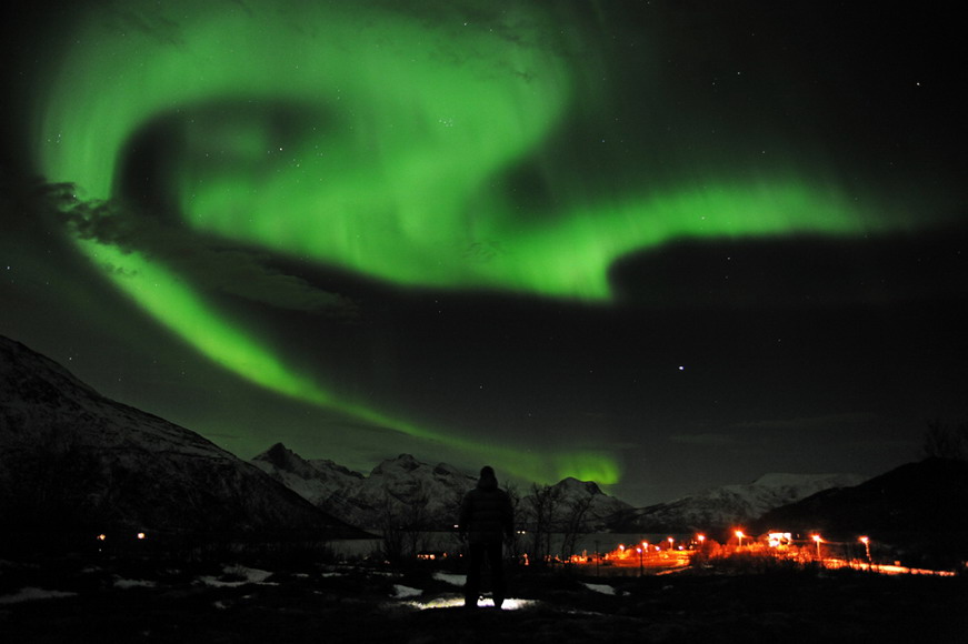 Fabulous Aurora Borealis appears in Rossum, Norway on Jan 24, 2012. (Photo/AFP)
