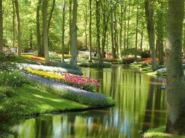 Keukenhof Gardens, Netherlands. Known as the Garden of Europe, it is the world’s largest flower garden. (Photo/Xinhua)