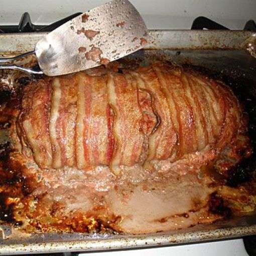 Bacon-wrapped meatloaf (youth.cn)