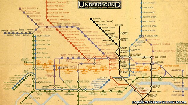 Map visualizes the Underground network as an electrical circuit. (People's Daily Online)