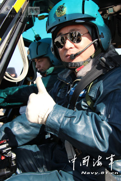 A carrier-based aircraft regiment under the North Sea Fleet of the Navy of the Chinese People's Liberation Army (PLA) conducts flight training at an airport in Shandong province, in a bid to temper the tactical skills of warplane pilots. (navy.81.cn/Hu Baoliang, Zhang Xiaobang)