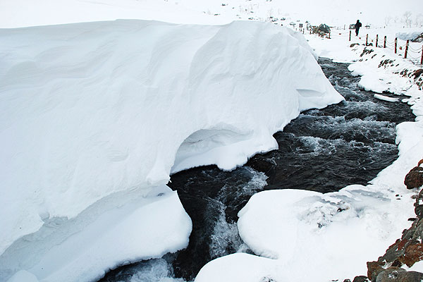 The snow and ice surrounding a hot spring have melted, as seen in this photo taken by CRI reporters at Changbai Mountain in northeast China's Jilin Province. (CRI Online)