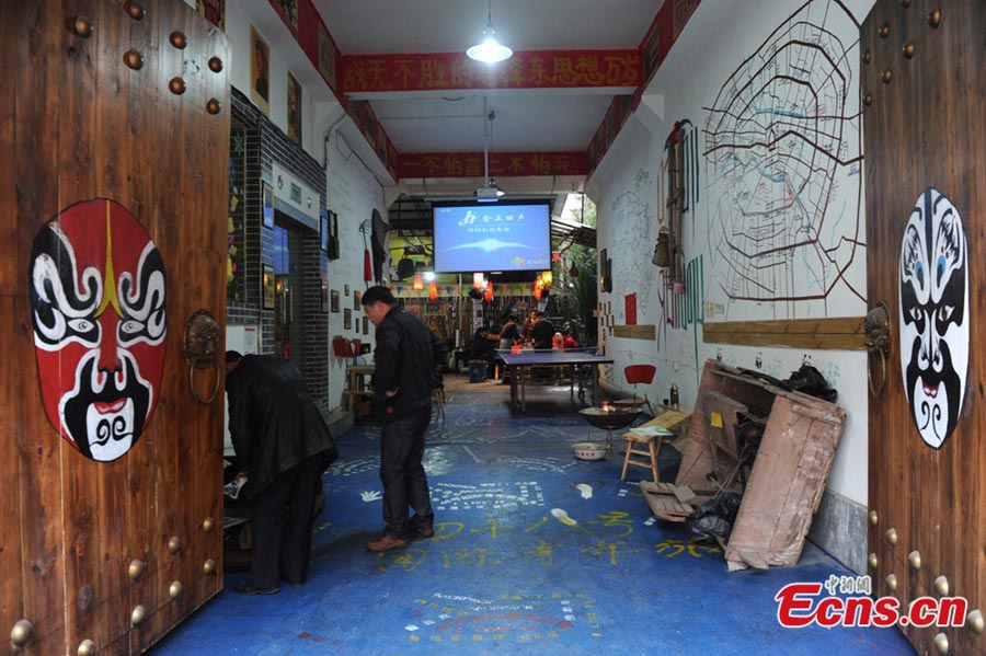 Photo taken on January 22 shows a retro-themed hostel in northwestern Chengdu. (Photo/Zhang Lang) 