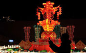Ice and lantern art festival opens in Yinchuan