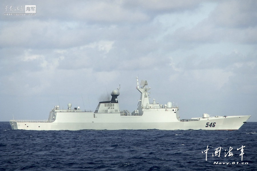 Chinese Navy's Yancheng missile frigate. ( navy.81.cn/Ji Bin, Wang Changsong, Hu Quanfu, Lan Minglei)