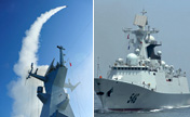 Chinese Navy's Yancheng missile frigate