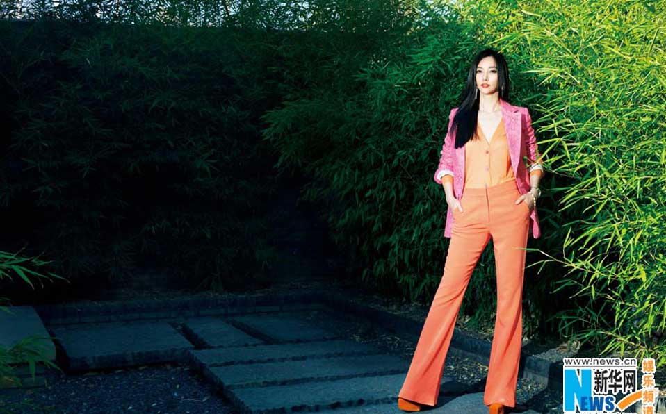 Glamor Li Bingbing in colorful spring looks