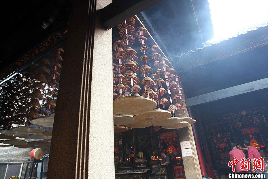 Photo taken on February 18 shows the Tam Kung Temple in Shau Kei Wan of Hong Kong. (CNS/Sha Shaokui)