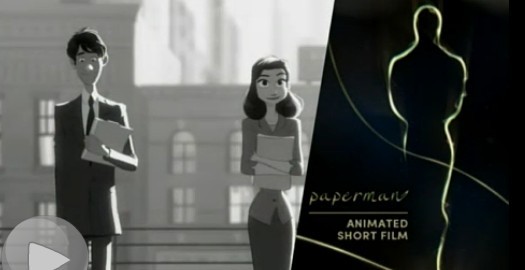 Paperman -- Best Animated Short Film (Xinhua photo)