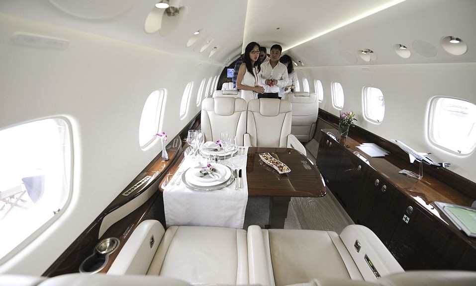 Private plane of Jackie Chan (Source: chinadaily.com.cn)