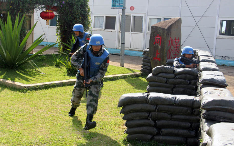 15th Chinese peacekeeping engineer detachment to Congo (K) receive combat readiness