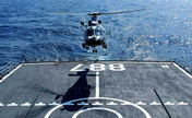 Ship-borne helicopters in taking off,landing training