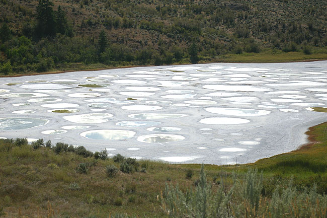 Spotted Lake, Canada (Source: www.huanqiu.com) 