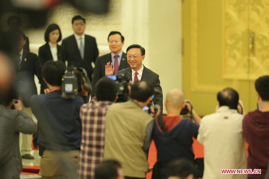 Chinese foreign minister meets the press