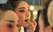 Beautiful Gan Opera performers on backstage